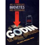 Advertising Poster Godin Butane Gas Leon Dupin Art Deco