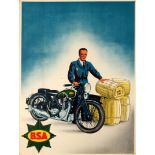 Advertising Poster BSA Motorcycle