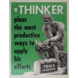 Propaganda Poster Thinker Tools of Success