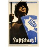 Propaganda Poster Luftschutz Ludwig Hohlwein Nazi Third Reich