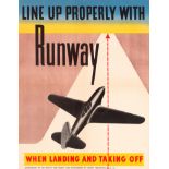 Propaganda Poster Line Up Properly With Runway