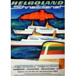 Advertising Poster Helgoland Schnelldienst