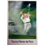 Sport Poster Golf Paris Perrier Tournament