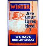 Advertising Poster Dunlop Winter Tyres
