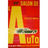 Advertising Poster 53rd Auto Salon Fix Masseau