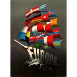 Propaganda Poster Europa European Union Sailboat