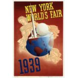 Travel Poster New York World Fair 1939 Art Deco