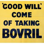 Advertising Poster Bovril: Good Will Come of Taking Bovril