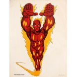 Advertising Poster Superheroes Human Torch Marvel