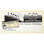 Advertising Poster American Bankers Association Travelers Cheques