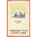 WWII Poster Careless Talk Fougasse High Tea Don’t forget