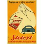 Advertising Poster Stelcyl Car Superlubricant