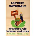 Advertising Poster Loterie National Restaurants