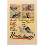 Propaganda Poster Hindenburg Elections Anti Nazi