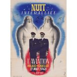 Propaganda Poster Allied Aviation Evening Art Deco