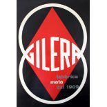 Advertising Poster Gilera Fabrica Moto Motorcycles