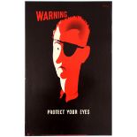 Propaganda Poster ROSPA Cusden Midcentury Protect Eyes