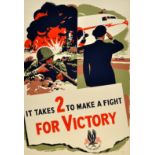 War Poster American Airlines WWII Victory Pilot USA