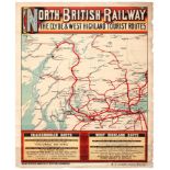 Travel Poster North British Railway Scotland Clyde Highlands Steam