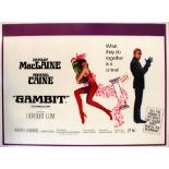 Cinema Poster Gambit Michael Caine Shirley MacLaine