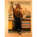 Travel Poster Chemins de Fer de l'Ouest London Brighton &amp; South Coast Railway Art Nouveau