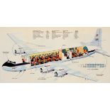 Advertising Poster Sabena DC-6 Cut-Out