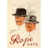 Advertising Poster Rope Fedora Hat