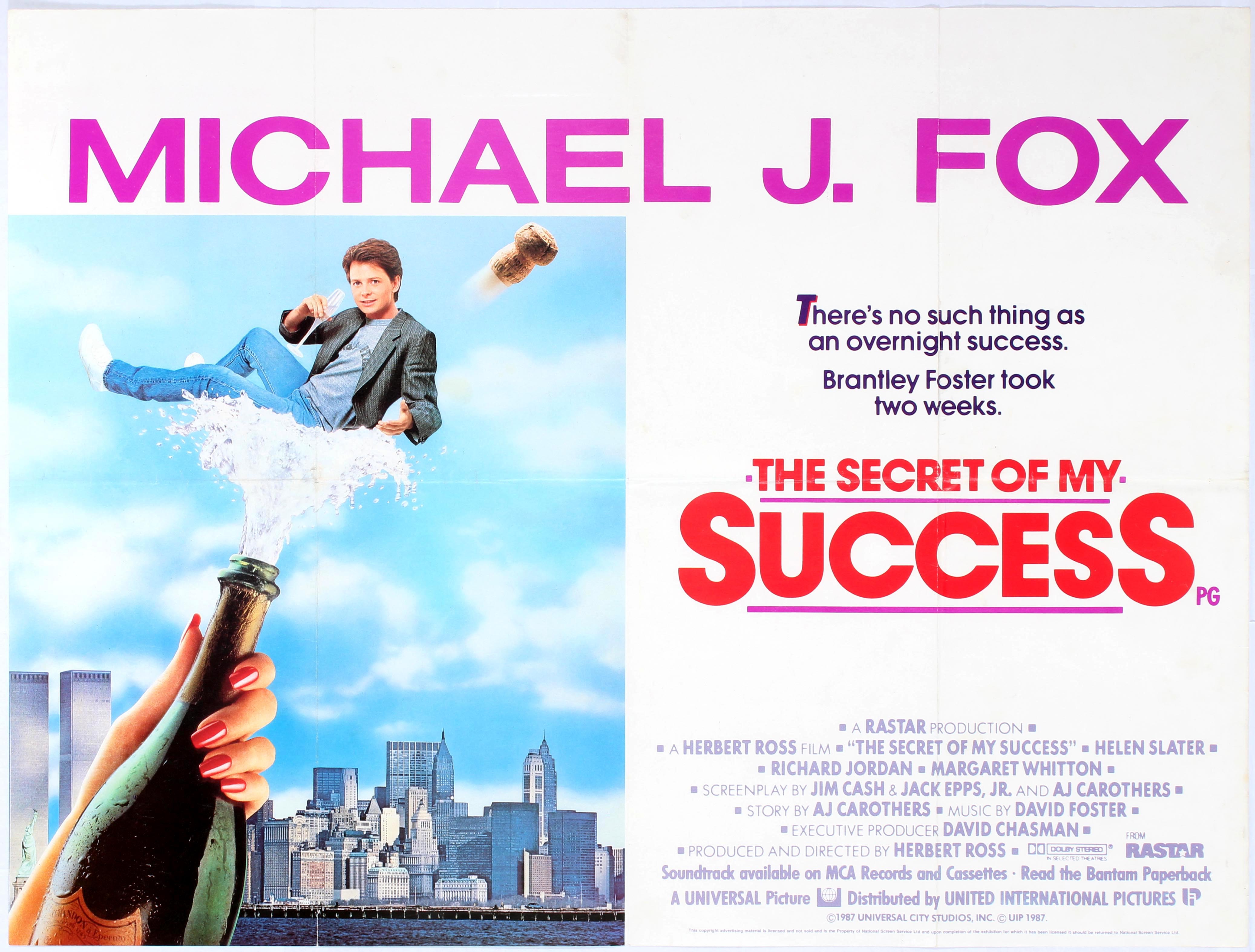 The Secret of My Success FRIDGE MAGNET movie poster 