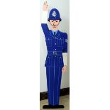 Travel Office Standee Policeman BOAC Midcentury Modern
