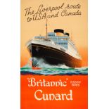 Advertising Poster Cunard Britannic
