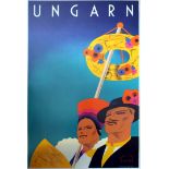 Travel Poster Hungary Ungarn Art Deco