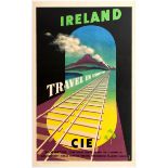 Travel Poster Ireland CIE Midcentury Railway