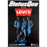 Advertising Poster Status Quo Levis Jeans Phonogram
