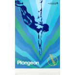 Sport Poster Diving Montreal Olympics 1976