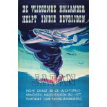 War Poster The Flying Dutchman Helps Liberate Japan WWII
