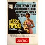 Cinema Poster Psycho Hitchcock Horror