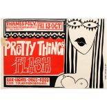 Rock Concert Poster Pretty Things Flash Thames Polytechnic 1972