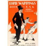 Cinema Poster Lord Warrings USA Adventures Boxing Art Deco