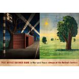 War Poster Post Office Savings Bank WWII Henrion