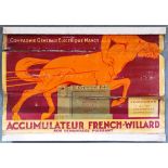 Advertising Poster Car Battery Centaur France Art Deco