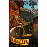 Travel Poster Wallis Valais Switzerland