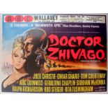 Cinema Poster Doctor Zhivago Oscar Omar Sharif UK Quad