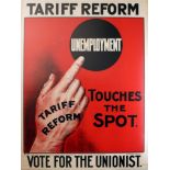 Propaganda Poster Unemployment - Tariff Reform