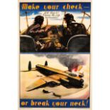 Propaganda Poster Air Force Pilot Safety Make Check Avro Lancaster