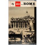 Travel Poster BEA Rome Italy