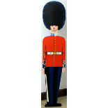 Travel Office Standee Royal Guard BOAC Midcentury Modern