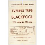 Travel Poster British Railway Blackpool Atherton Walkden