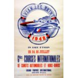 Sport Poster Speed Boats, Grand Prix 1948