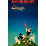 Advertising Poster Swissair Donald Brun