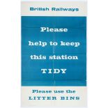 British Railways Poster Keep this station tidy